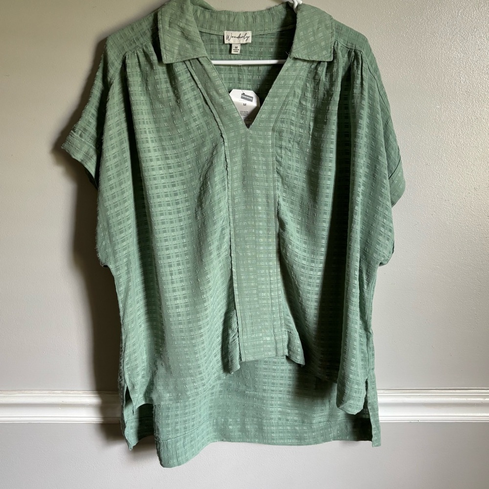 Wonderly Sage Green Blouse